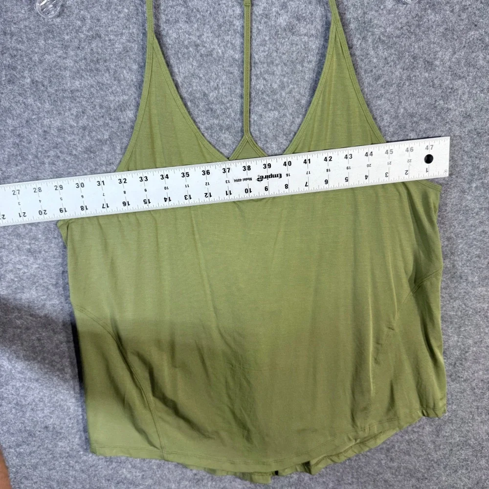 Lululemon Women's Green Modal Blend Racerback Tank Top Athletic Yoga Size‎ 12